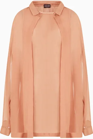 Giorgio Armani Camisa amplia de cresp??n de seda