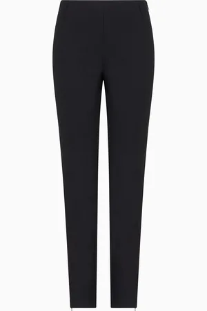 Giorgio Armani Pantal??n de crep?? de lana