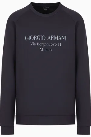 Giorgio Armani Sudadera Borgonuovo 11 de punto doble de algod??n
