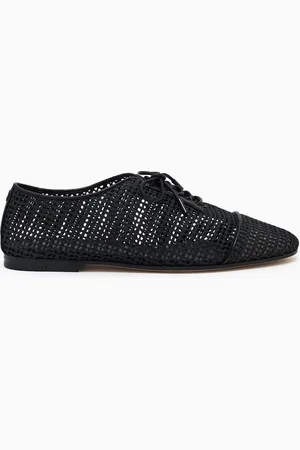 Giorgio Armani Zapatos con cordones de malla y napa