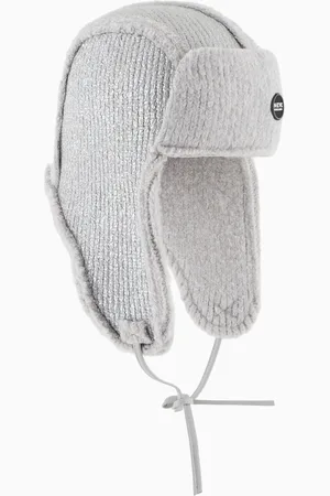 Giorgio Armani Guantes en piel de ciervo y punto laminado Neve
