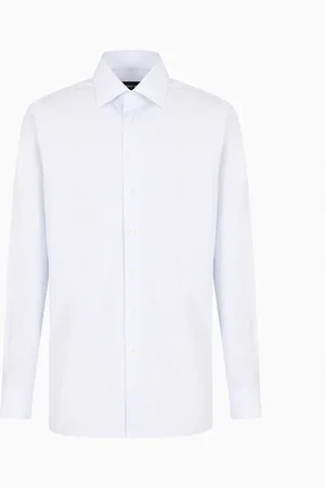 Giorgio Armani Camisa regular fit en algod??n de m??xima calidad con rayas
