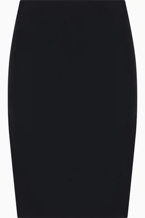 Giorgio Armani Falda de tubo en cady de seda