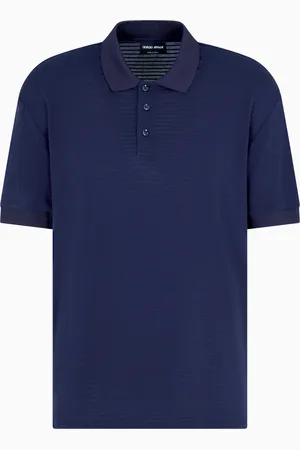 Giorgio Armani Polo de viscosa bordada