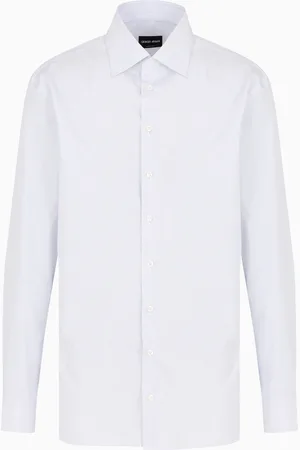 Giorgio Armani Camisa regular fit en algod??n de m??xima calidad con rayas