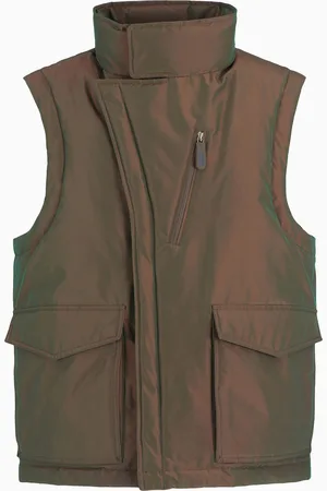 Giorgio Armani Chaqueta de plumas en tejido tornasolado con capucha Neve