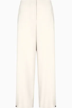 Giorgio Armani Pantalones rectos de cady t??cnico