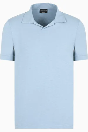 Giorgio Armani Polo de manga corta de punto de viscosa el??stica ASV