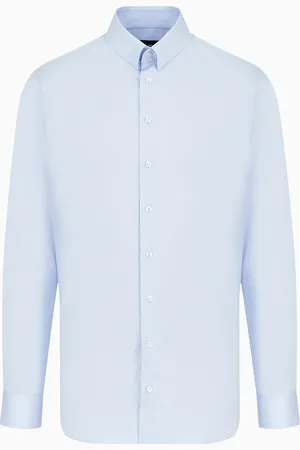 Giorgio Armani Camisa de sarga de algod??n lujoso