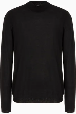 Giorgio Armani Jersey Icon de cachemir con cuello chimenea