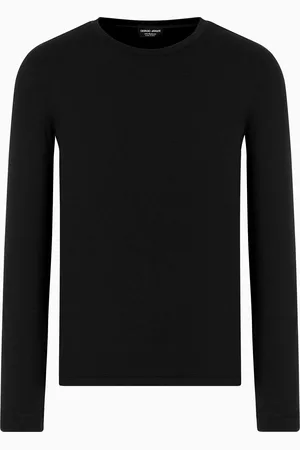 Giorgio Armani Jersey de cuello redondo Icon de interlock de cachemir
