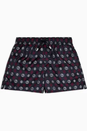 Giorgio Armani Ba??ador de largo medio en tejido jacquard con logotipo integral