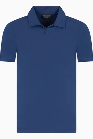 Giorgio Armani Polo de manga corta de punto el??stico de viscosa