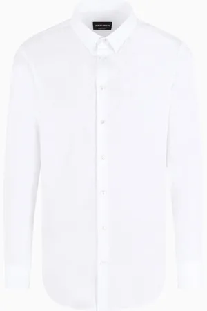 Giorgio Armani Camisa slim fit en popelina de algod??n