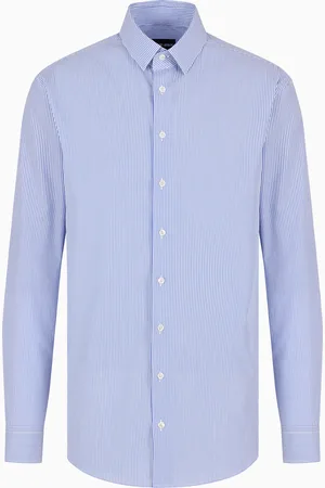 Giorgio Armani Camisa regular fit de popelina de algod??n a rayas