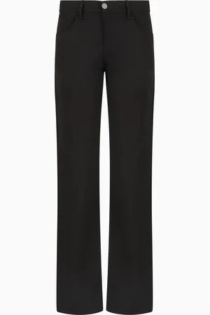 Giorgio Armani Pantalones regular fit cinco bolsillos de lana virgen