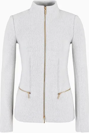 Giorgio Armani Chaqueta de algod??n, lana y cachemir doble con cremallera