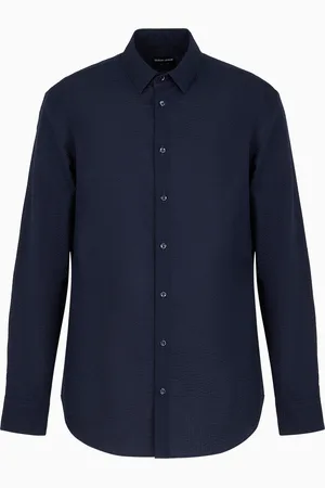Giorgio Armani Camisa regular fit de sirsaca de algod??n