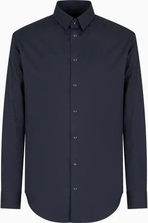 Giorgio Armani Camisa slim fit en popelina de algod??n