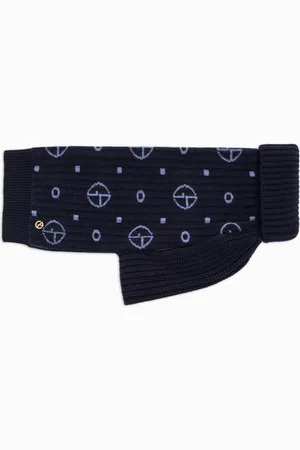 Giorgio Armani Jersey de lana virgen y cachemira con monograma en tejido jacquard Poldo x