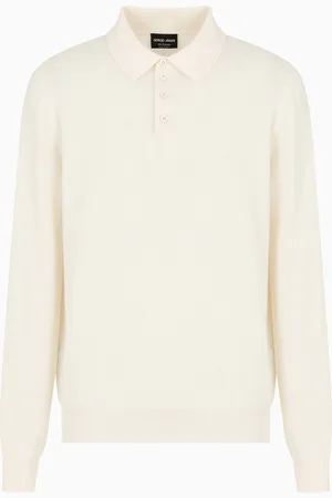 Giorgio Armani Polo de cachemir de manga larga