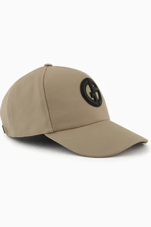 Giorgio Armani Gorra de b??isbol de algod??n con logotipo de piel
