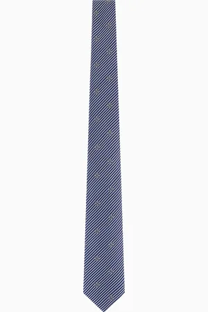 Giorgio Armani Corbata de tejido jacquard de seda pura a rayas
