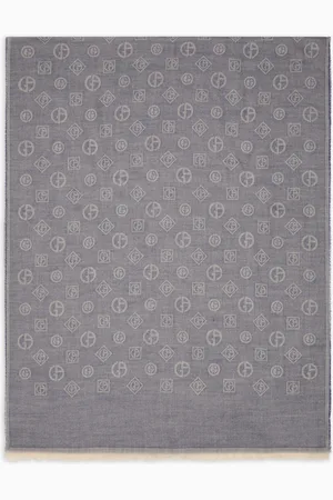 Giorgio Armani Estola de cachemira con motivo en tejido jacquard