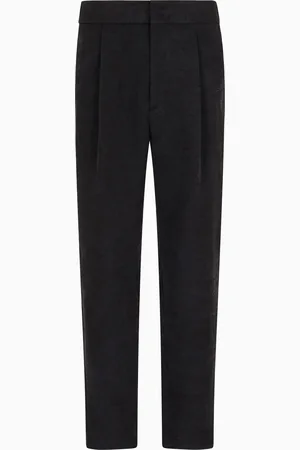Giorgio Armani Pantalones con una pinza de seda lavada