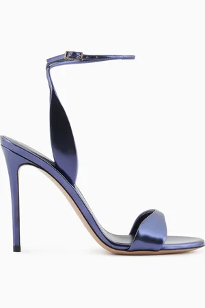 Giorgio Armani Sandalias de tac??n de piel laminada