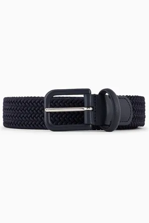 Giorgio Armani Cintur??n de cinta trenzada y piel