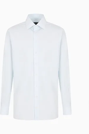 Giorgio Armani Camisa regular fit en algod??n de m??xima calidad con rayas