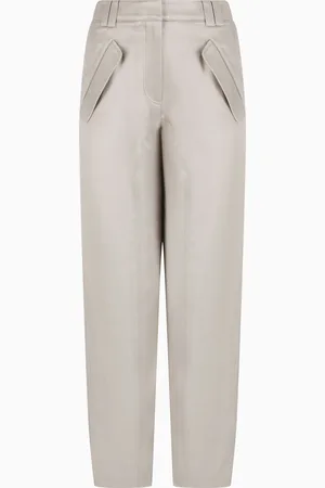 Giorgio Armani Pantalones rectos de viscosa y cupro
