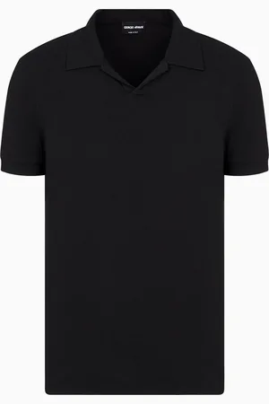 Giorgio Armani Polo de manga corta de punto de viscosa el??stica ASV