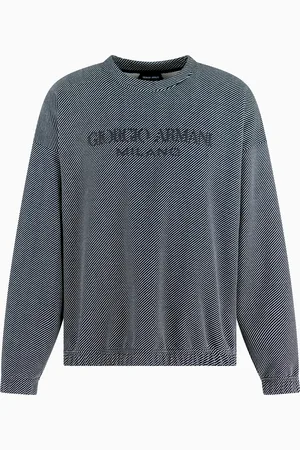 Giorgio Armani Sudadera de algod??n con logotipo bordado Denim Collection