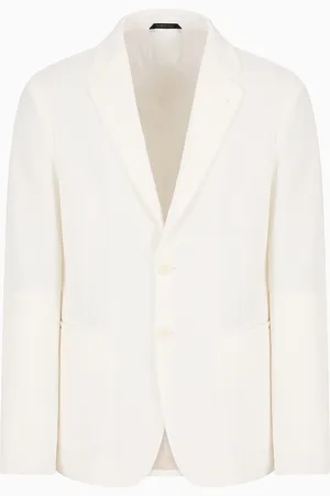 Giorgio Armani Chaqueta de abotonadura sencilla de tejido gofrado t??cnico