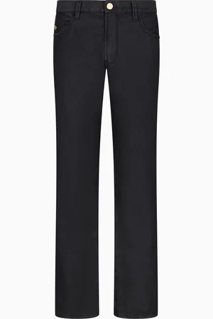 Giorgio Armani Pantalones cinco bolsillos regular fit de algod??n y seda el??sticos