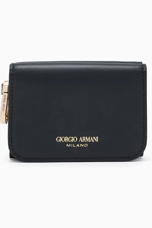 Giorgio Armani Cartera tipo tr??ptico mini de piel