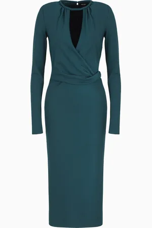 Giorgio Armani Vestido midi en mezcla de viscosa ASV