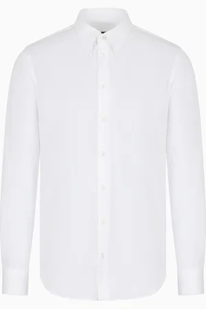 Giorgio Armani Camisa slim fit Icon de punto de algod??n