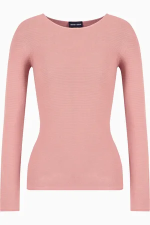 Giorgio Armani Jersey de manga larga de punto eslab??n de viscosa