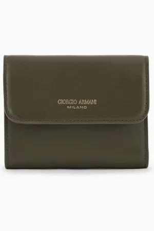 Giorgio Armani Cartera tipo tr??ptico de piel