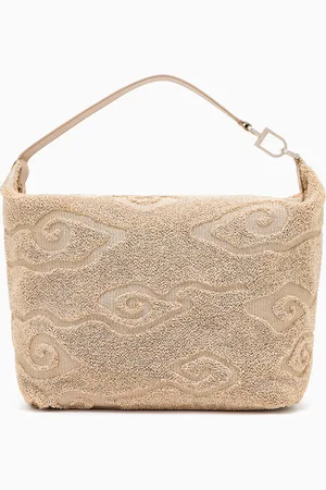 Giorgio Armani Bolso hobo grande la Prima Soft de rafia y piel