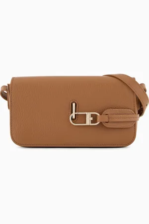 Giorgio Armani Minibolso bandolera de cuero plena flor