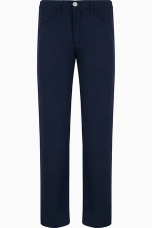 Giorgio Armani Pantalones regular fit de cinco bolsillos de lana virgen