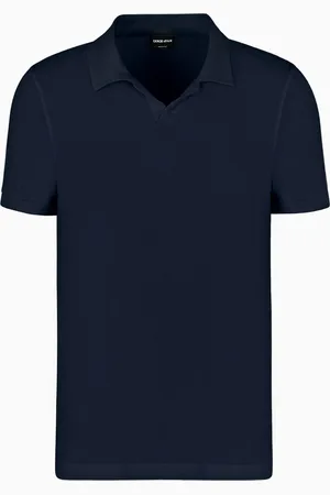 Giorgio Armani Polo de manga corta de punto de viscosa el??stica ASV