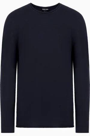 Giorgio Armani Jersey de cuello redondo Icon de interlock de cachemir