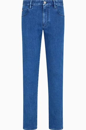 Giorgio Armani Pantalones cinco bolsillos slim fit de denim de algod??n el??stico