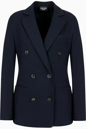Giorgio Armani Chaqueta de abotonadura doble de punto de cachemir puro
