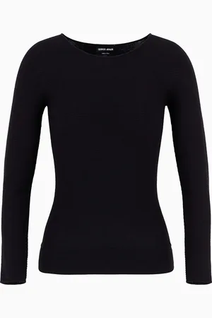 Giorgio Armani Jersey de manga larga de punto eslab??n de viscosa